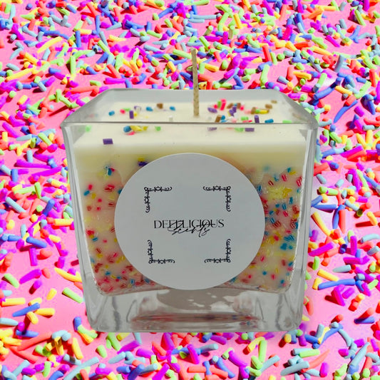 Birthday Queen Candle Small Square (Secret Happy Birthday Message)